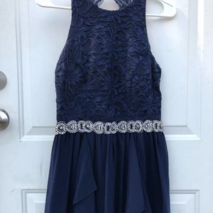Navy Blue Homecoming/Prom Formal Short Dress